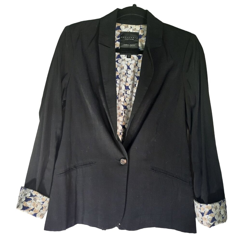 Sanctuary Black Single Button Blazer - image 1